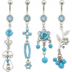 Turquoise Collection Navel Rings <B>($1.23 Each)</b>