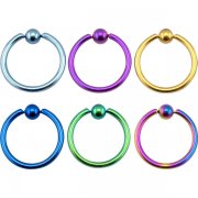 Titanium Anodized Captive BCR <B>($1.07 Each)</B>