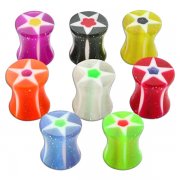 UV Glittering Star Ear Plug <B>($0.17 Each)</B>