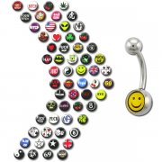 Logos Mega Pack - Surgical Navel Rings <B>($0.45 Each)</b>