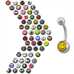 Logos Mega Pack - Surgical Navel Rings <B>($0.45 Each)</b>
