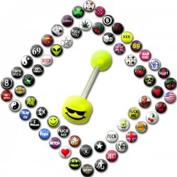 Logos Mega Pack - UV Tongue Barbell <B>($0.45 Each)</b>