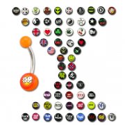 Logos Mega Pack - UV Navel Rings <B>($0.45 Each)</b>