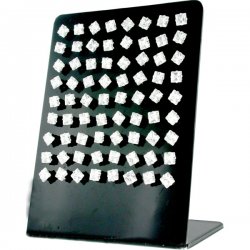 Cubic Zirconia 5mm Square Crystal Ear Studs w/ Display <b>($0.99/PAIR)</b>