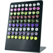 Cubic Zirconia 6mm Multicolored Round Ear Studs w/ Display <b>($0.99/PAIR)</b>