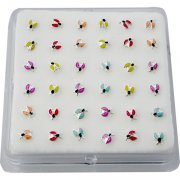 925 Sterling Silver LADY BUG Nose Studs w/ Display <b>($0.17 Each)</b>