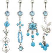 Turquoise Collection Navel Rings <B>($1.23 Each)</b>