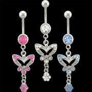 Open Butterfly & Flower Navel Rings <b>($0.99 Each)</b>