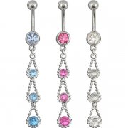 Zara Fancy Dangle Navel Ring <B>($0.99 Each)</b>