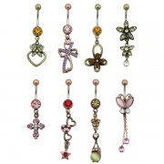 Unique Metals Navel Rings <B>($0.77 Each)</b>