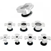 Surgical Steel PINWHEEL Ear Plug <B>($1.23 Each)</B>