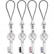 Jeweled Keys Charms for Mobile Phones <B>($0.95 Each)</b>