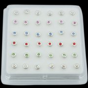 925 Sterling Silver UMBRELLA Nose Studs w/ Display <b>($0.17 Each)</b>