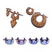 Coconut & Wood Trendy Earrings New Collection <b>($0.70 Each)</b>