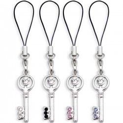 Jeweled Keys Charms for Mobile Phones <B>($0.95 Each)</b>